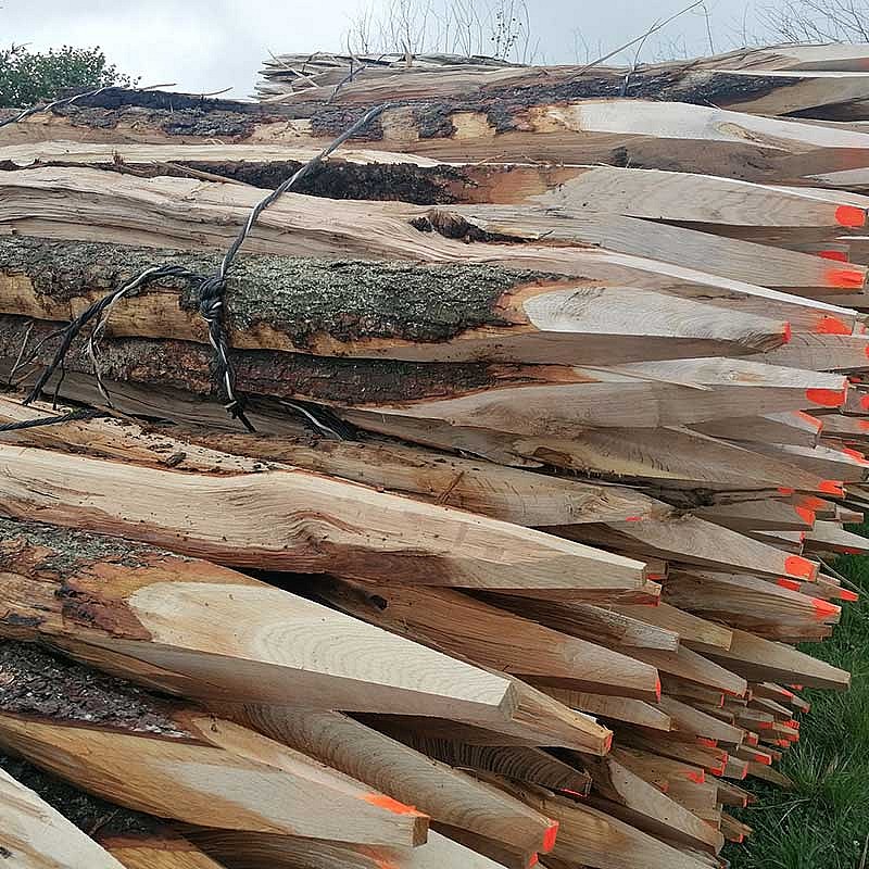 Eichenzaunpfähle 1,80&nbsp;m