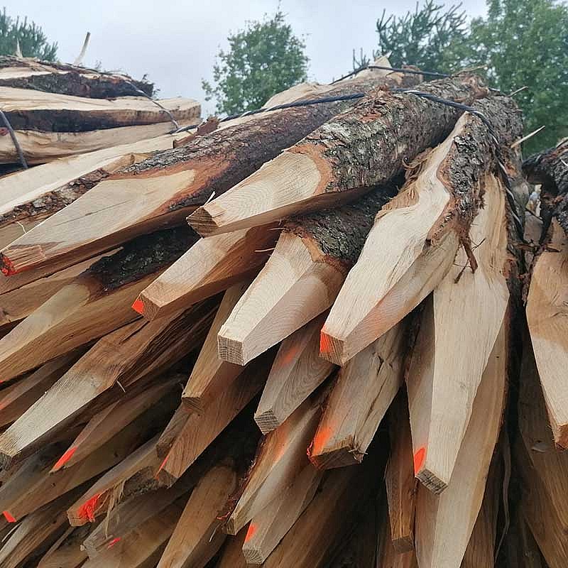 Eichenzaunpfähle 2,50&nbsp;m